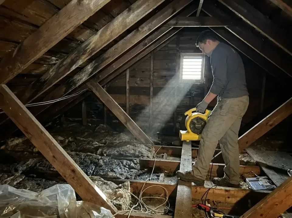 attic-water-damage-drying-proc-007 — frequently asked questions, Emergency Water Extraction & 24/7 Flood Response in Spurgeo…
